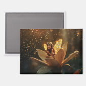 妖精が花に咲く春雨 マグネット (正面/裏面)