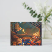 妖精が集まるはがき ポストカード (スタンド正面)