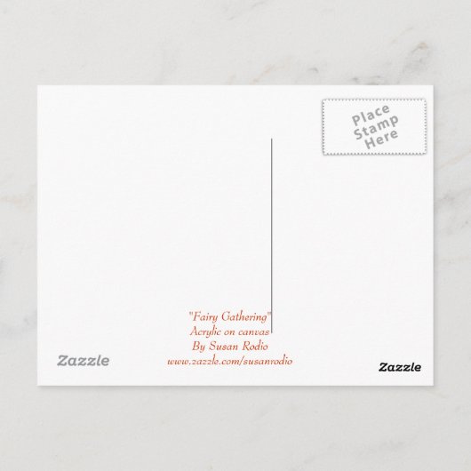 妖精が集まるはがき ポストカード (裏面)