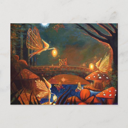 妖精が集まるはがき ポストカード (正面)