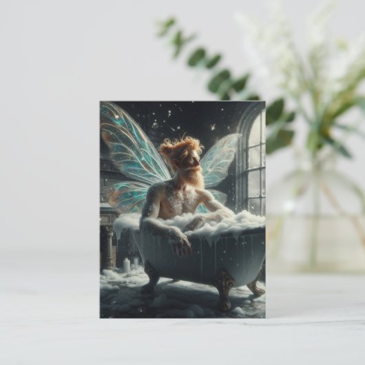 妖精が風呂に ポストカード (スタンド正面)