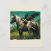 妖精が馬で眠る ポストカード (正面)