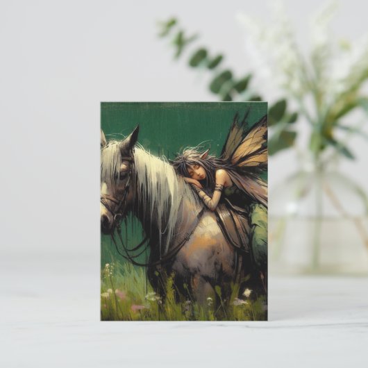 妖精が馬で眠る ポストカード (スタンド正面)