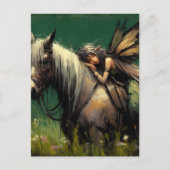 妖精が馬で眠る ポストカード (正面)