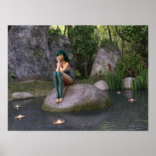 妖精が魅惑の池で ポスター (正面)