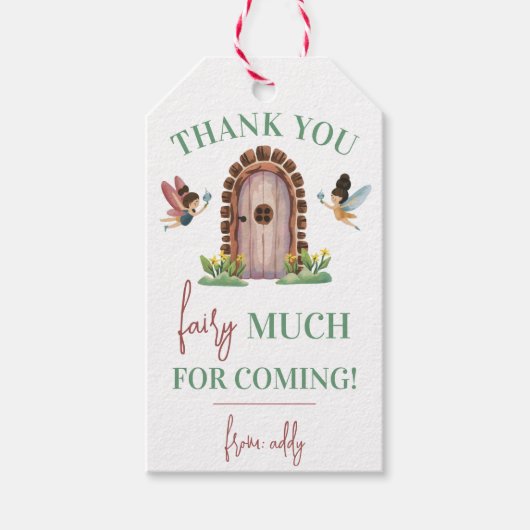 妖精さん、ありがとう！フェアリーガーデンハウス ギフトタグ (正面)
