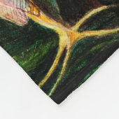 妖精たちお気に入りのは森に魅了された フリースブランケット (角)