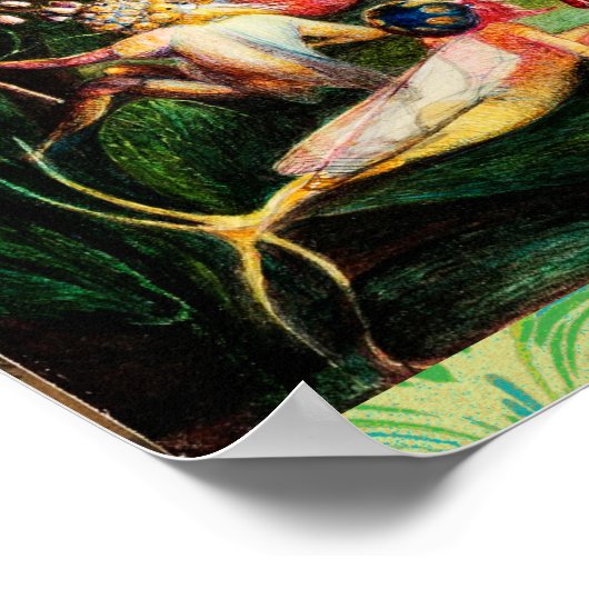 妖精たちお気に入りのは森に魅了された ポスター (角)