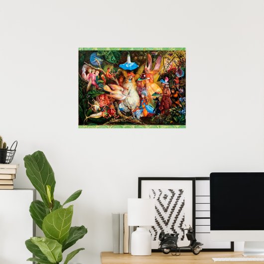 妖精たちお気に入りのは森に魅了された ポスター (ホームオフィス)