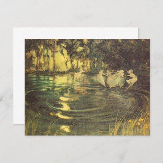 妖精たちがアーサー・ブラックによって舞うヴィンテージ・フェアリー・ダンス (正面/裏面)