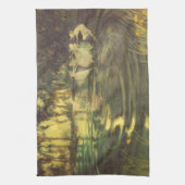 妖精たちがアーサー・ブラックによって舞うヴィンテージ・フェアリー・ダンス キッチンタオル (縦)