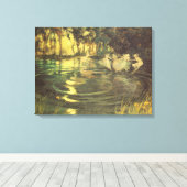 妖精たちがアーサー・ブラックによって舞うヴィンテージ・フェアリー・ダンス キャンバスプリント (インサイチュ (ウッドフロア))