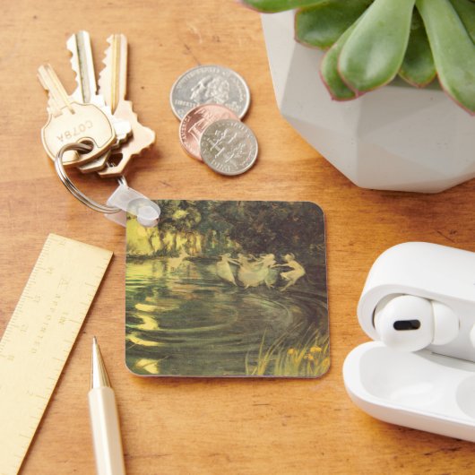 妖精たちがアーサー・ブラックによって舞うヴィンテージ・フェアリー・ダンス キーホルダー (デスク)