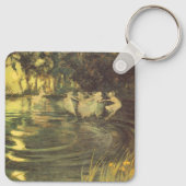 妖精たちがアーサー・ブラックによって舞うヴィンテージ・フェアリー・ダンス キーホルダー (裏面)