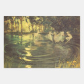 妖精たちがアーサー・ブラックによって舞うヴィンテージ・フェアリー・ダンス ラッピングペーパーシート (正面3)