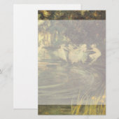 妖精たちがアーサー・ブラックによって舞うヴィンテージ・フェアリー・ダンス 便箋 (正面/裏面)