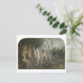 妖精たちがゴシック様式のアーチを見て，1864 ポストカード (スタンド正面)