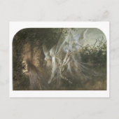 妖精たちがゴシック様式のアーチを見て，1864 ポストカード (正面)