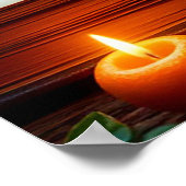 妖精たちのいる、魅惑的な森の風景 ポスター (角)