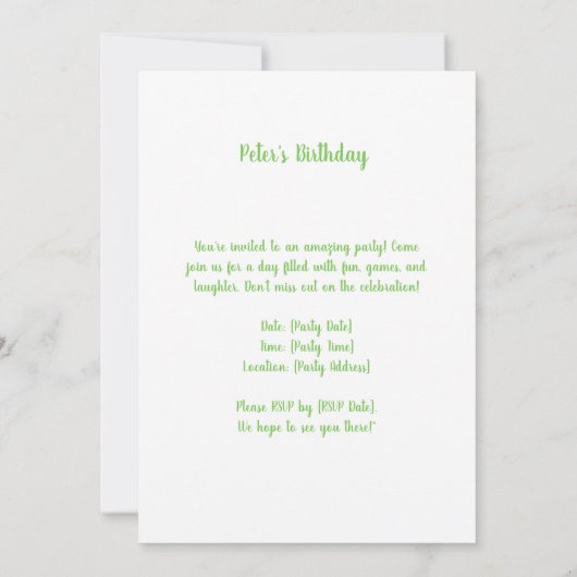 妖精たちの月光 招待状 (裏面)