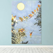 「妖精たちの誕生日」by Heath Robinson キャンバスプリント (インサイチュ (ウッドフロア))