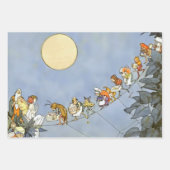 「妖精たちの誕生日」by Heath Robinson ラッピングペーパーシート (正面3)