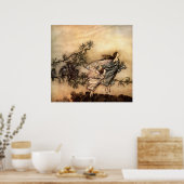 妖精たちは鳥と肩を並べる ポスター (キッチン)