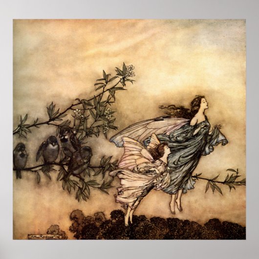 妖精たちは鳥と肩を並べる ポスター (正面)