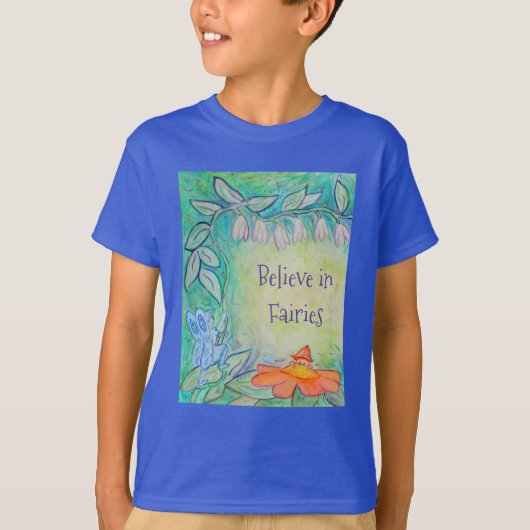 妖精たちカスタムガーデンの子供のTシャツ Tシャツ (正面)