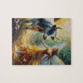 妖精とその牛 ジグソーパズル (横)