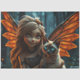 妖精とその猫 薄葉紙