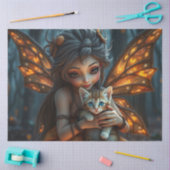 妖精とその猫 薄葉紙 (クラフト)