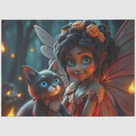 妖精とその猫 薄葉紙