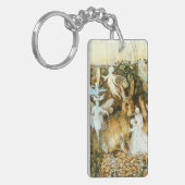 妖精とウサギ キーホルダー (正面左)