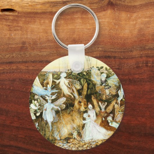妖精とウサギ キーホルダー (裏面)