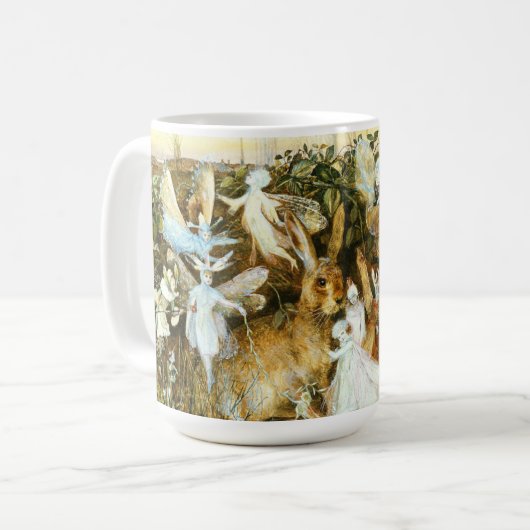 妖精とウサギ コーヒーマグカップ (正面左)