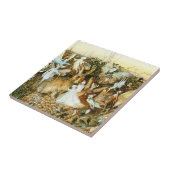 妖精とウサギ タイル (側面)