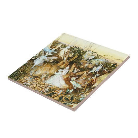 妖精とウサギ タイル (側面)