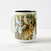 妖精とウサギ ツートーンマグカップ (正面左)