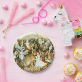 妖精とウサギ ペーパープレート (パーティー)