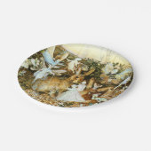 妖精とウサギ ペーパープレート (アングル)