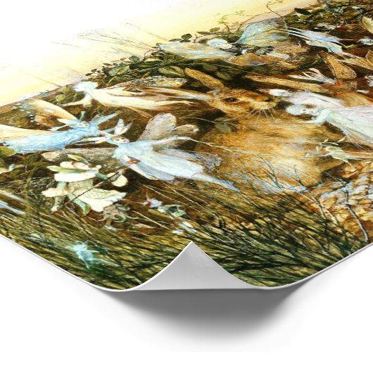 妖精とウサギ ポスター (角)