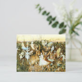 妖精とウサギ ポストカード (スタンド正面)