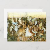 妖精とウサギ ポストカード (正面/裏面)