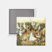 妖精とウサギ マグネット (正面/裏面)