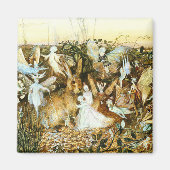 妖精とウサギ マグネット (正面)