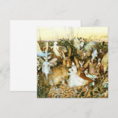 妖精とウサギ 招待状 (正面/裏面)