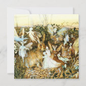 妖精とウサギ 招待状 (正面)