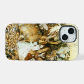 妖精とウサギ iPhone 15ケース (裏面横)
