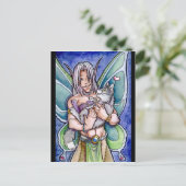 妖精とウルフカッブのはがき ポストカード (スタンド正面)